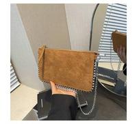 Shein Bolso clutch tipo sobre para mujer Novedades 2025 Bolso bandolera y terciopelo en color liso con tachuelas
