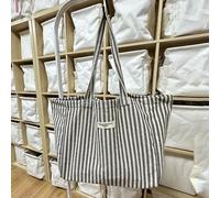 Shein Bolso de compras de rayas, bolsa escolar para graduados, adolescentes, universitarios de primer, segundo, tercer y cuarto año, ideal para exteriores,