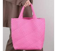 Shein Bolso de cubo de piel suave de moda primavera 2025, bolso de hombro tote grande, bolso tipo dumpling tejido para cruce de fronteras, diseño exclusivo,