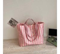 Shein Bolso de gelatina transparente de gran capacidad y moda, bolsa de compras impermeable de PVC, bolso tote de estilo minimalista coreano; bolso de mano