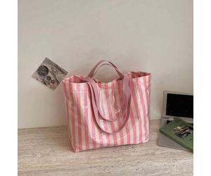 Shein Bolso de gelatina transparente de gran capacidad y moda, bolsa de compras impermeable de PVC, bolso tote de estilo minimalista coreano; bolso de mano