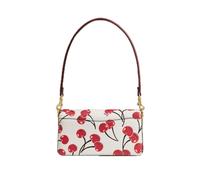 Shein Bolso de hombro de nailon negro de moda - Diseño minimalista con herrajes en tono dorado, adecuado para salidas nocturnas y uso diario, bolso cruzado