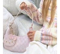 Shein Bolso de hombro de Sanrio Hello Kitty, bolso de oficina y transporte, diseño único y versátil, bolso de moda simple, cosas buenas para compartir para