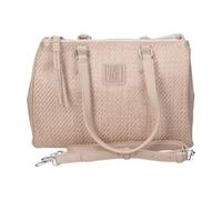 Shein Bolso de hombro para mujer - Bolso con asa color topo con detalles - Cierre con cremallera - Con correa de hombro - Varios compartimentos - Espacioso