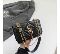 Shein Bolso de mano casual para mujer con letras en relieve y forma de rombo, estilo coreano. Bolso cruzado cuadrado pequeño minimalista de moda del 2024, e