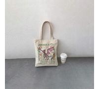 Shein Bolso de mano/de hombro 1 Pieza con diseño del Trono de Cristal y de la Ciudad Creciente, para viajes, uso diario, compras reutilizables. Regalo perfe