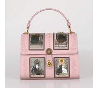 Shein Bolso de mano de moda de alta gama para mujer, bolso de almohada de lujo estilo retro Y2K con estampado de cartas del tarot, bolso de médico con lindo