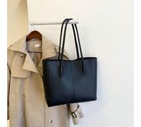Shein Bolso de mano de unicolor de cuero PU de lujo ligero con diseño único y apariencia de alta gama, estilo minimalista, bolso de mujer, mochila escolar,