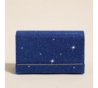 Shein Bolso de mano elegante para la noche. Bolso de hombro con cadena para mujer. Glamoroso y ligero. Pequeño bolso de mano. Bolso cuadrado con brillo