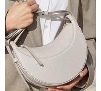 Shein Bolso de media luna, bolso de axila para mujer, diseño de nicho, bolso bandolera de un solo hombro