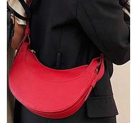 Shein Bolso de media luna, bolso de axila para mujer, diseño de nicho, bolso bandolera de un solo hombro