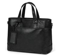 Shein Bolso de negocios para hombres de gran capacidad de 15.6 pulgadas, bolso para entrevistas de trabajo, maletín resistente al agua, 2 maneras de transpo