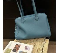 Shein Bolso de oficina grande para mujer | Bolso de bowling con estampado de litchi | Para documentos y laptop