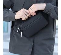 Shein Bolso de pecho/bandolera minimalista y elegante con varios bolsillos y cremalleras, fabricado con tela impermeable, de gran capacidad, que se puede us