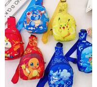 Shein Bolso de pecho, bolso de cintura y bolso bandolera versátil con diseño de Pikachu de Pokémon. Bolso ligero para viajes y almacenamiento. Regalo perfec