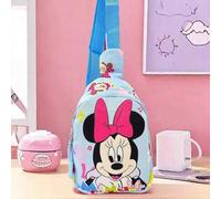 Shein Bolso de pecho con diseño de Stitch de Disney, bolso infantil de tela Oxford con estampado de dibujos animados, bolso de pecho cruzado para hombre y m