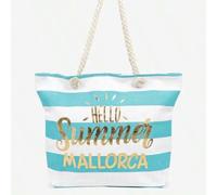 Shein Bolso de playa de verano, bolso de mano de gran capacidad, bolso de diario para mujer con múltiples bolsillos, ideal para comprar ropa, viajar, guarda
