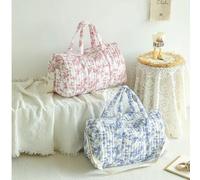 Shein Bolso de viaje acolchado de alta capacidad, bolsa de almacenamiento para viajes cortos de fin de semana, bolsa de maternidad lavable y ligera para mam