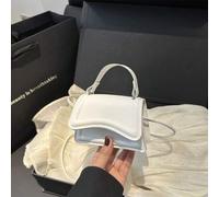 Shein Bolso nuevo de mujer para primavera y verano, bolso de mano cuadrado retro de moda, con solapa, correa de hombro larga y ajustable, de poca capacidad,