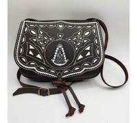 Shein Bolso Rocio-Piel Bandolera Convertible en Riñonera - Ideal para Romerías-Fabricado en Sevilla -medidas 20x16x6 cm-bordado y impecable acabado