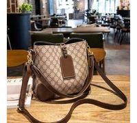 Shein Bolso tipo bombonera con estampado floral de cuatro hojas para mujer: estructurado, versátil como bolso cruzado y bolso de hombro único