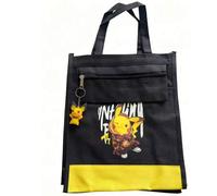 Shein Bolso tutorial de Pikachu de Pokémon de dibujos animados, bolso de mano estudiantil, bolso de arte, bolso de transporte, bolso bandolera para niños y