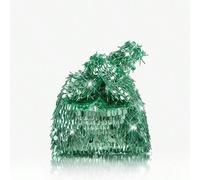 Shein Bolsos de mano para mujer, bolsos de fiesta, elegantes, sencillos, personalizados, versátiles, clásicos, con cuentas verticales, en verde y con lentej