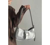Shein Bolsos para mujer 2025 Nuevo bolso retro para chica sexy con estructura de nicho, bolso de media luna, bolso cruzado para el hombro