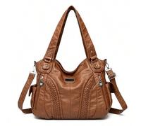 Shein Bolsos suave de alta calidad de lujo retro del diseñador para mujeres, Bolsos tipo bandolera con capacidad grande, Bolso mensajero de hombro para dama
