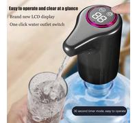 Shein Bomba de agua eléctrica, purificador de agua embotellada para el hogar inteligente, dispensador de agua automático, recargable por USB, cubo de agua m