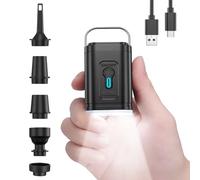 Shein Bomba de aire eléctrica portátil inalámbrica, compresor de aire inflador/desinflador para cojines inflables, colchones de aire, botes, aros de natació