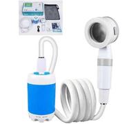 Shein Bomba de ducha portátil para camping: Rociador recargable para ducha exterior que bombea agua desde un cubo. Disfruta de un refrescante momento en cua