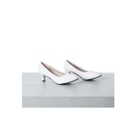Shein Bombas de tacón alto sin cordones para mujer de talla grande, adecuadas para el trabajo de oficina. El tamaño es talla grande pequeño de lo normal, re