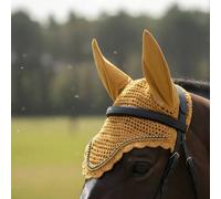 Shein Bonete para orejas de caballo innovador y transpirable, elegante combinación de "perlas de cuerda", bordado en el área de la oreja, talla: completa y