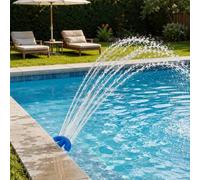 Shein Boquilla de fuente de cascada para piscina, aireador de piscina con forma de abanico de 3/4" roscado, esencial de viaje, decoración de fiesta, adecuad