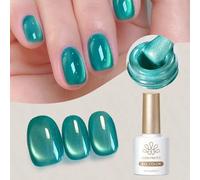 Shein BORN PRETTY Gel de ojos con cuentas de vidrio magnéticas de 10ml en colores verde, rosa, morado y azul, de larga duración, para curado con UV/LED, sem