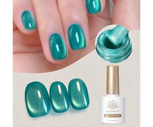 Shein BORN PRETTY Gel de ojos con cuentas de vidrio magnéticas de 10ml en colores verde, rosa, morado y azul, de larga duración, para curado con UV/LED, sem