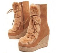 Shein Bota De Cuña Para Mujer Con Cremallera Bottavita21 Montevita Marron ✅Entrega 1-3 Días España (Península) y Portugal / 3-7 Días Resto EU