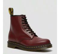 Shein ✅ Botas 11822600: Piel smooth, costuras amarillas, suela acanalada, tirador de talón, color Cherry Red Smooth, confort y durabilidad icónicos, entrega