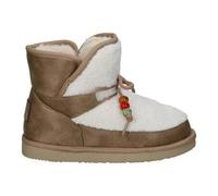Shein Botas Australianas Conguitos para Niña - Botas en Color Marrón y Blanco - Bota sin Cierre - Con Borreguito - Para Invierno - Cómodas y Versátiles - Mo