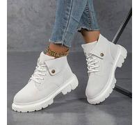 Shein Botas de moda para exteriores, suaves y transpirables, de suela gruesa, ligeras y cómodas para vacaciones, viajes y festivales. Adecuadas para todas l