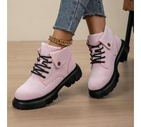 Shein Botas de moda para exteriores suaves y transpirables, Otoño/Invierno 2025, Suela gruesa, Ligeras y cómodas para vacaciones, viajes y festivales. Adecu