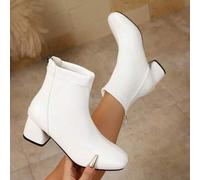 Shein Botas de mujer Otoño/Invierno 2024, botines de tacón alto con puntera cuadrada y elástica, elegantes y sexys para fiestas y montar a caballo