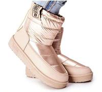 Shein Botas de nieve para mujer Big Star II274121 Beige Forradas de invierno con piel Reforzadas para la lluvia Beige Plateado Negro Rosa