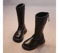 Shein Botas largas para niñas 2026 Otoño/Invierno Nuevo estilo británico de moda Botas largas infantiles Botas de princesa caballero para niños medianos a g