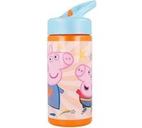 Shein Botella 410ml Peppa Pig "having Fun" - Botella Portátil Licencia Oficial - Diseño Ergonómico - Ideal Para Hidratación Diaria - Material Resistente - T