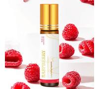 Shein Botella de aceite esencial de frambuesa de 10ml con aplicador de bola - Aceite aromático para mujeres, fragancia duradera | Aceite para masaje corpora