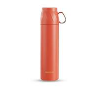 Shein Botella de agua aislada de 500 ml/16 oz Preservación del calor las 24 horas, a prueba de fugas, tapa de taza multiusos Botella de agua de acero inoxid