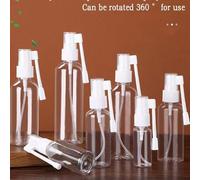 Shein Botella de spray de plástico transparente portátil, atomizador de maquillaje recargable, spray adecuado para viajes, material duradero