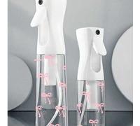 Shein Botella de spray de viaje recargable con decoración de lazo, de PET transparente. Rociador de niebla fina multiusos, apto para viajes y negocios. Se p
